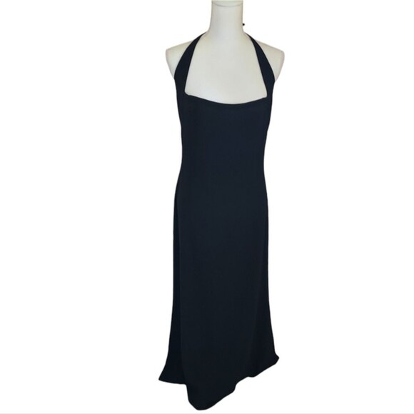 Tahari Dresses & Skirts - tahari quiet luxury halter style maxi cocktail party dress minimalist size 12